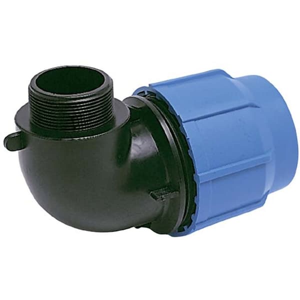 Угольник переходной для трубы ПЭ 20х3/4" НР